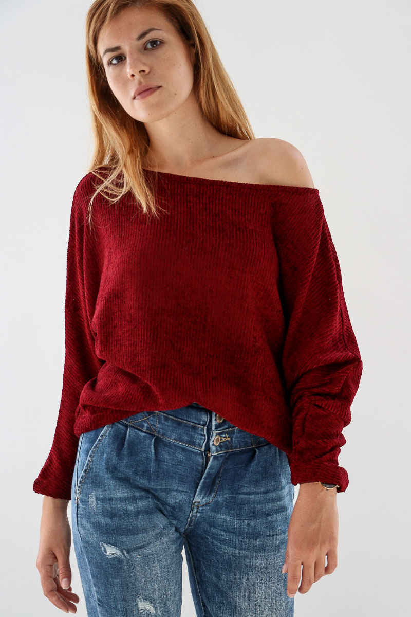 Блуза с паднало рамо - Image 2