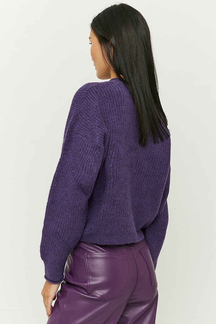 Лилава плетена блуза TALLY WEiJL - Image 4