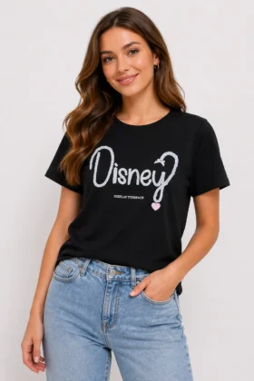 Черна тениска Disney