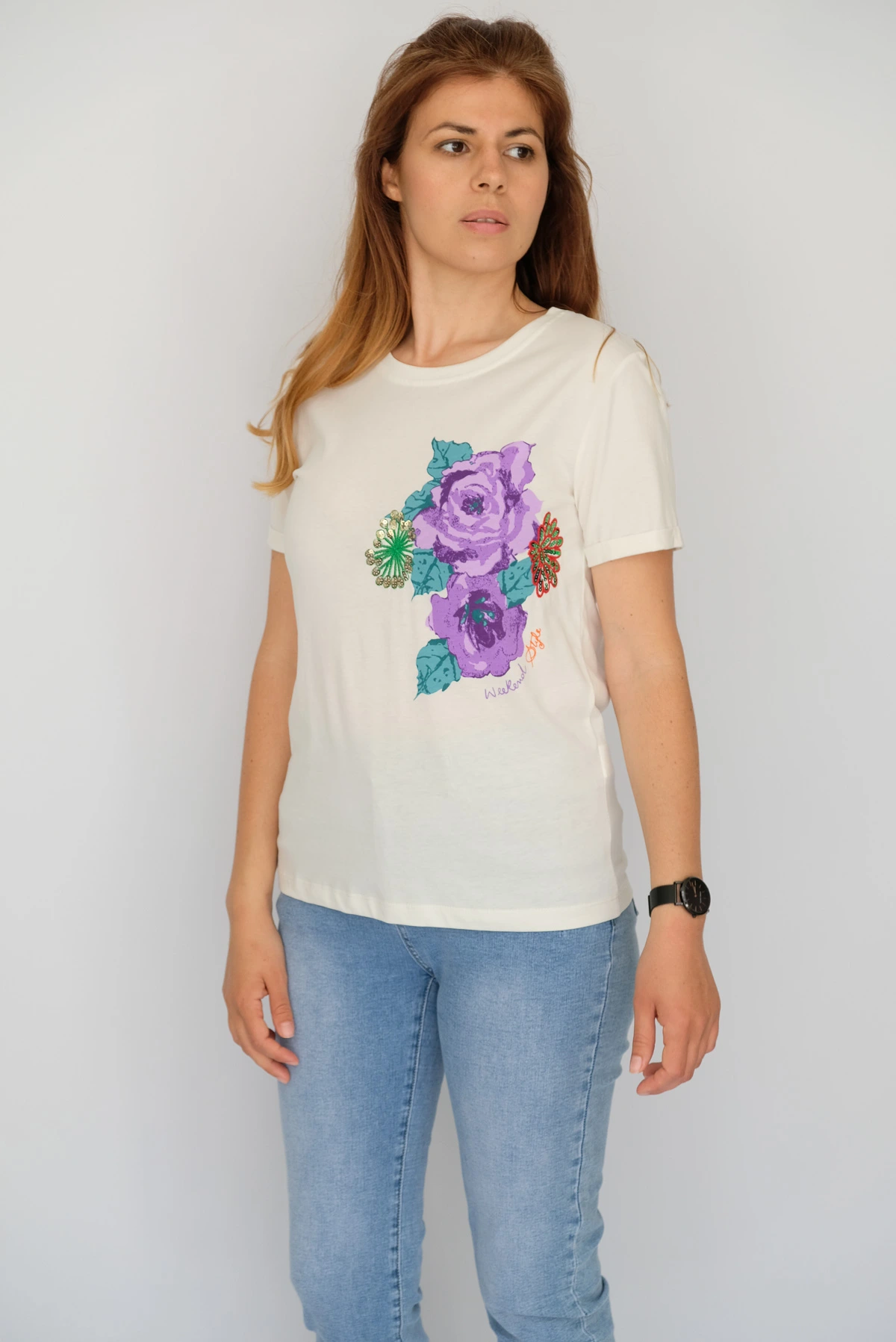 Тениска с цветя X-trap - Image 3