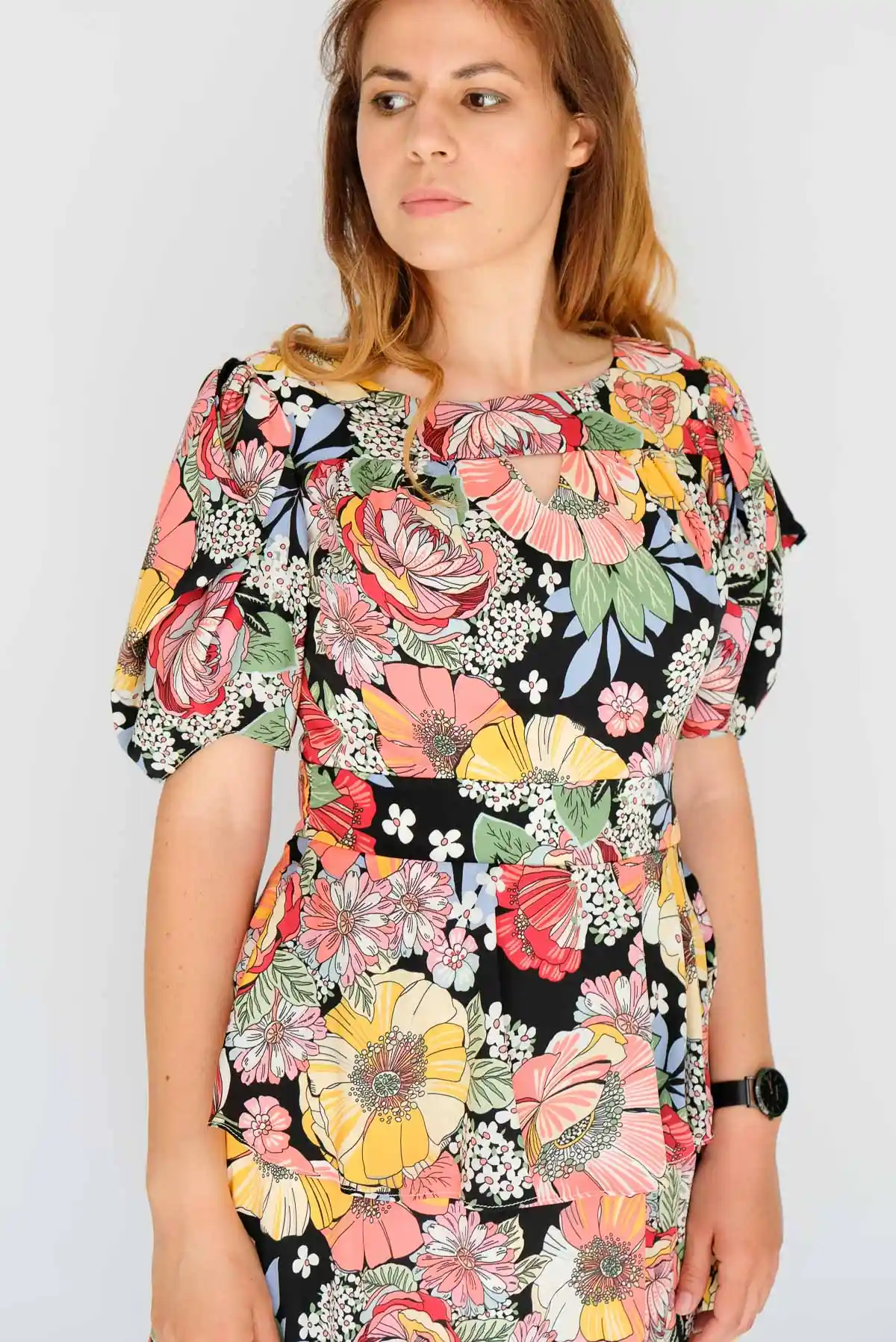 Рокля на едри цветя - Image 6