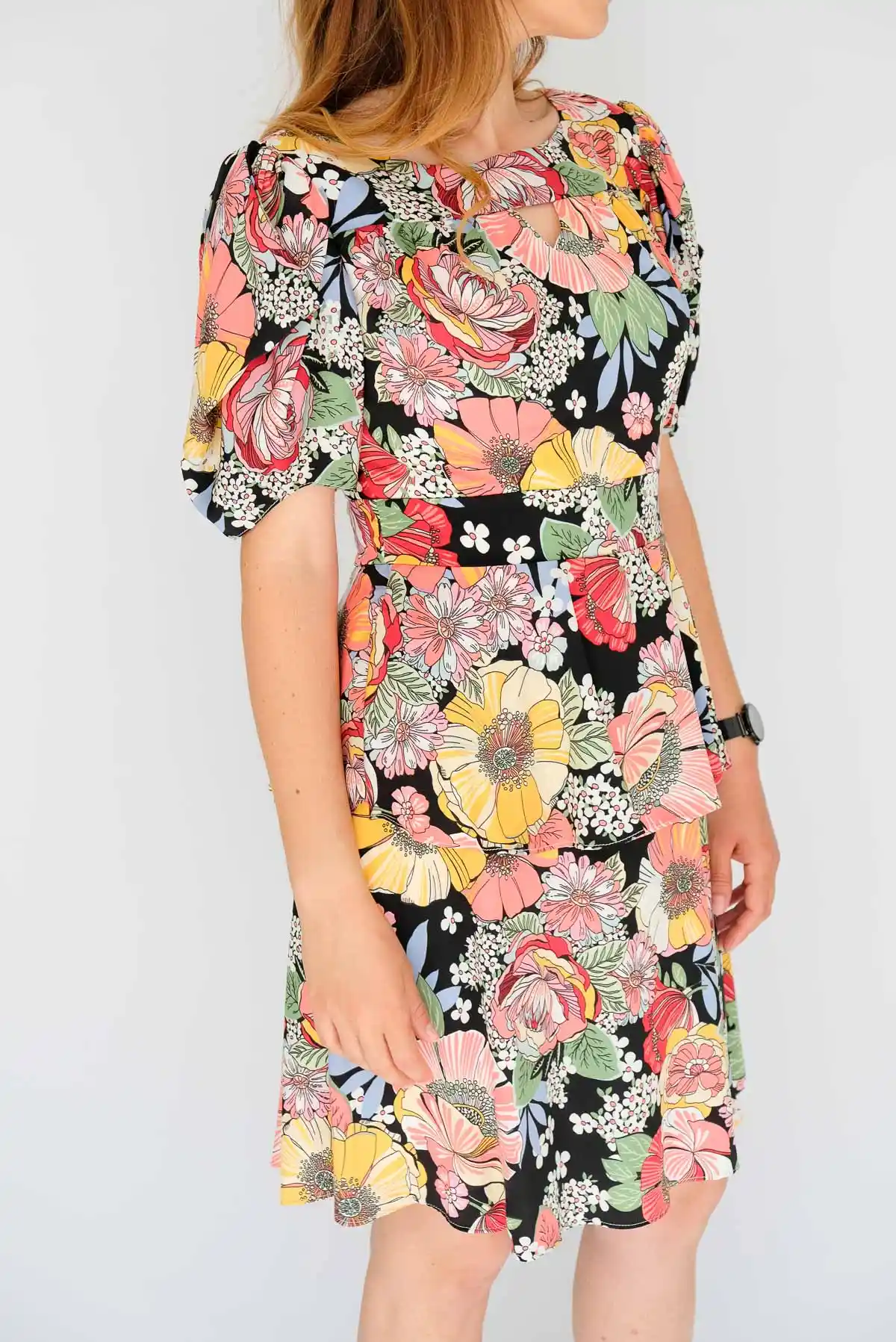 Рокля на едри цветя - Image 4