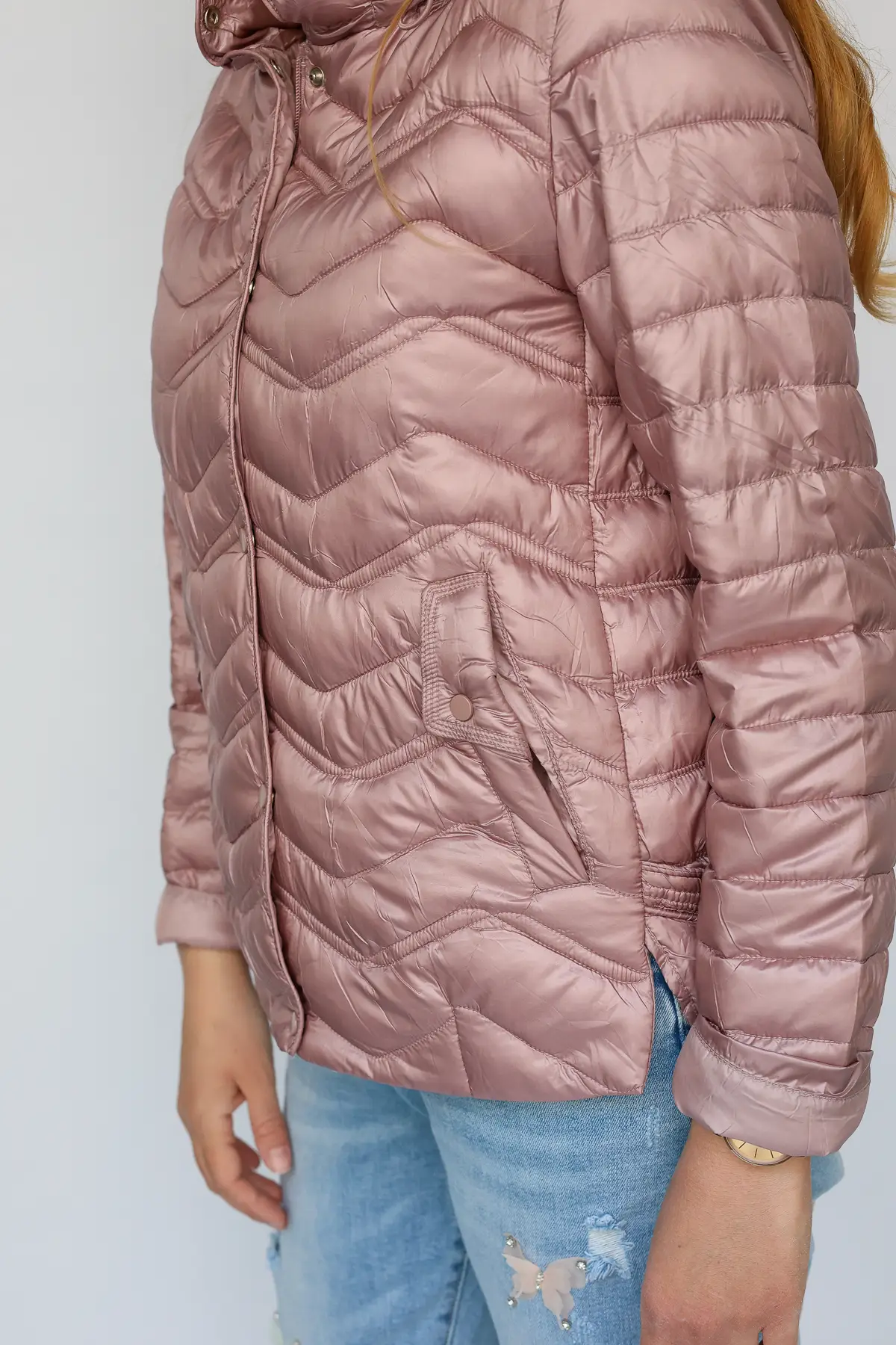 Олекотено яке с качулка - Image 4