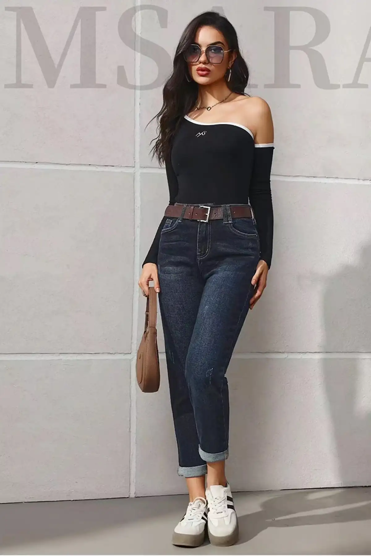 Mom fit дънки с тесен крачол