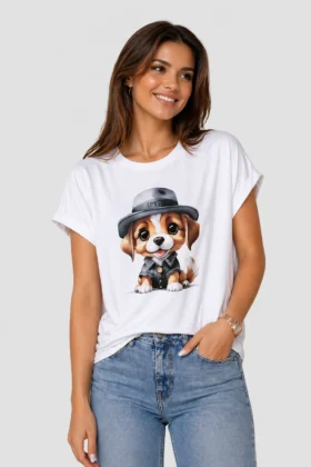 Тениска с кученце