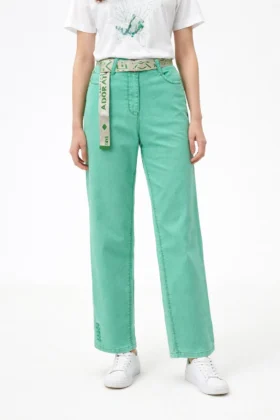 Зелени дънки Adorati mom fit