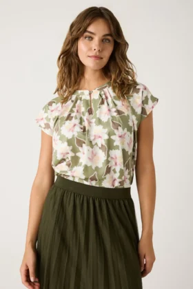 Топ с флорален принт