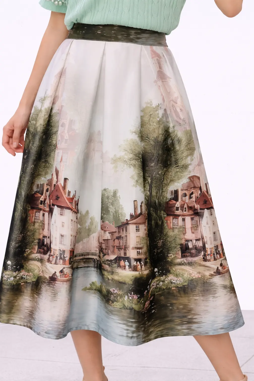 Дълга пола с пейзаж