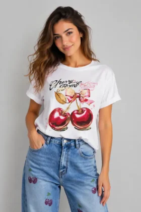 Тениска с черешки