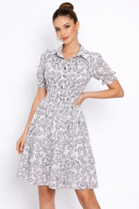 Рокля шифон на фигури