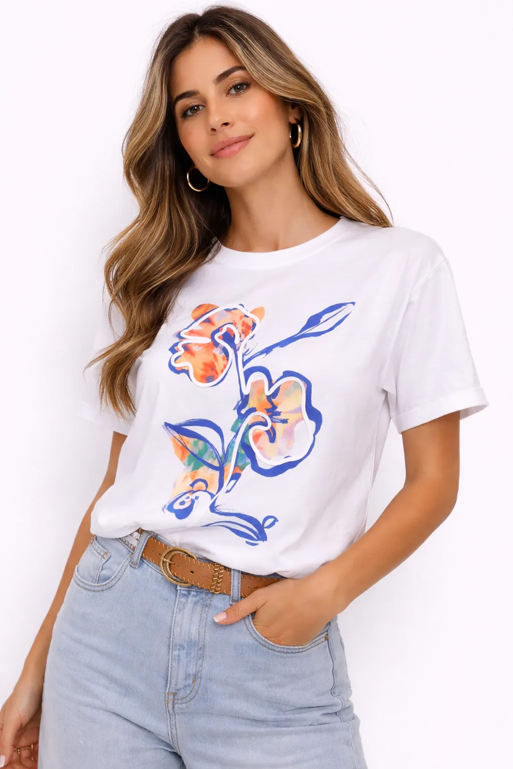 Тениска с цвете X-trap