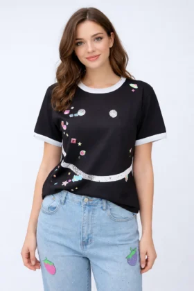 Тениска с весел принт X-trap