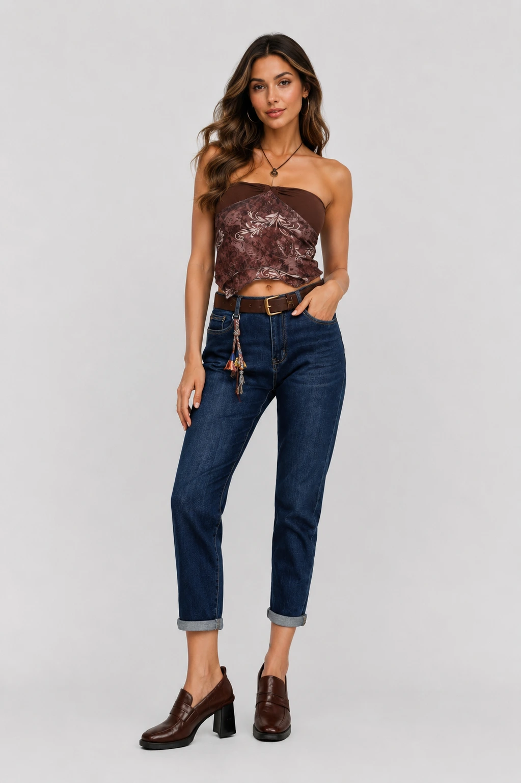 Дънки MOM FIT