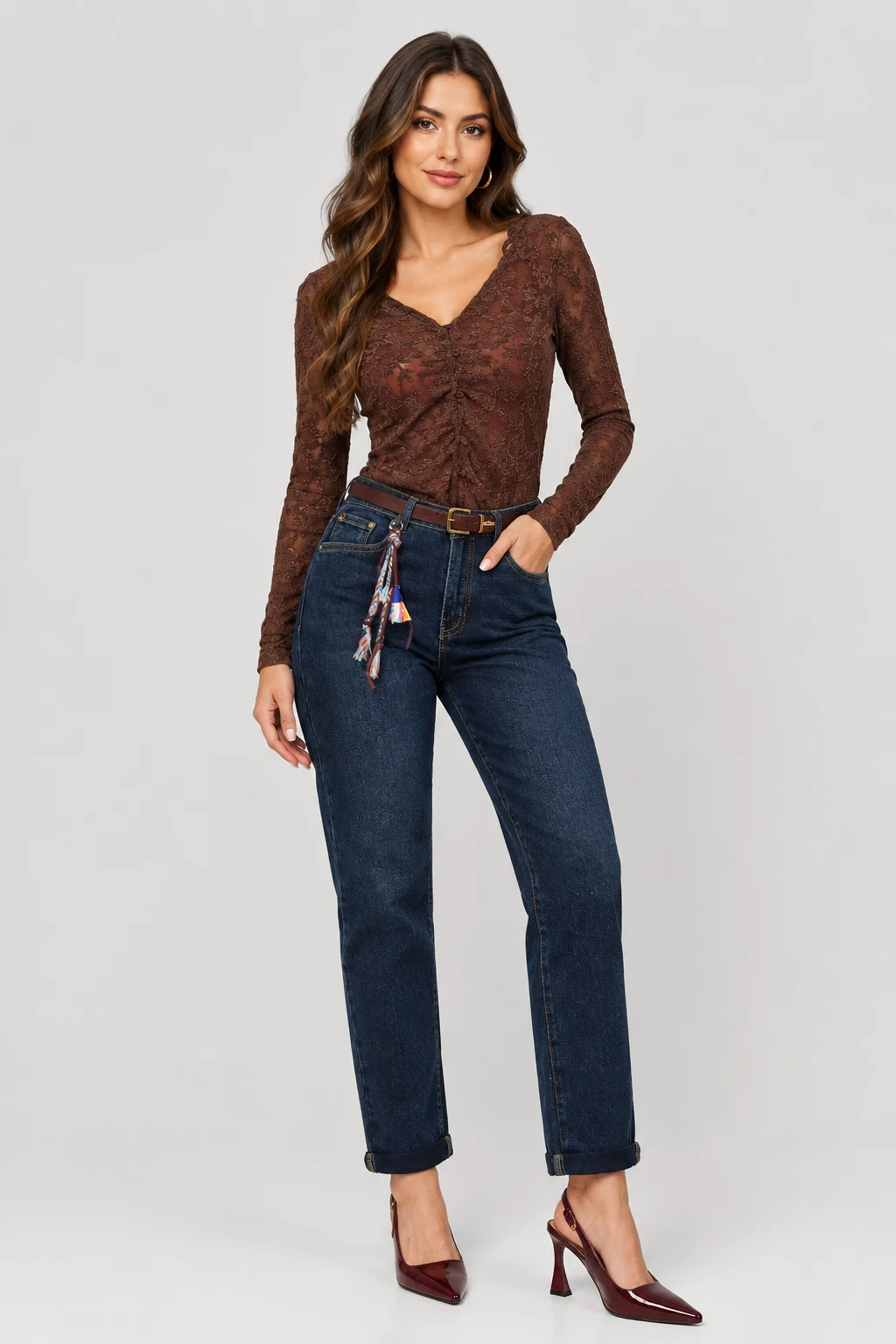 Дънки MOM FIT