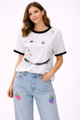 Тениска с весел принт X-trap